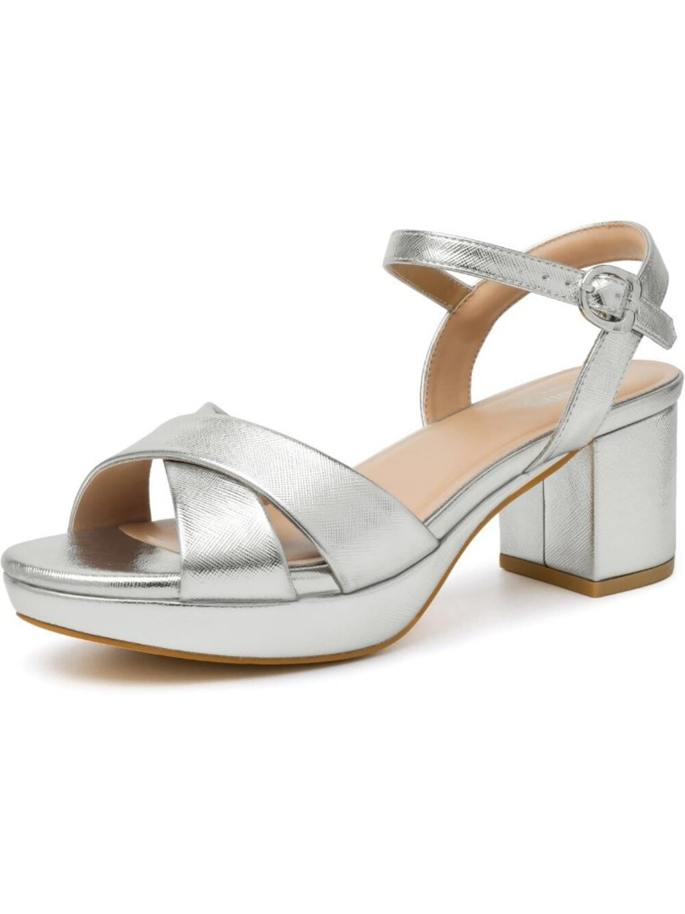 Chunky Block Heel Platform Sandals for Women - Open Toe Strappy Ankle Strap